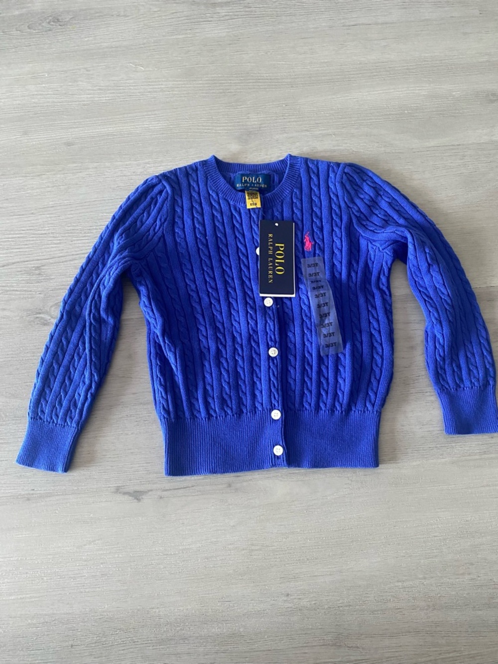 Polo by Ralph Lauren Royal Blue Cable Knit Sweater